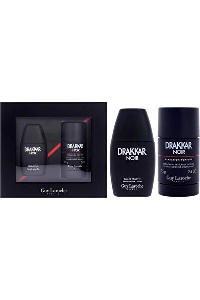 Guy Laroche مجموعة دراكار نوير للرجال - أو دو تواليت، 100 مل + مزيل العرق 75 جم
