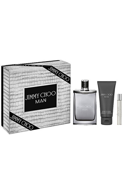 Jimmy Choo Man For Men Set Eau De Toilette 100ml + Eau De Toilette 7.5ml + Sg 100ml (New Pack)