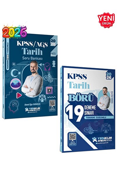 Yediiklim Yayınları 2026 - KPSS Atölye Serisi Tarih Video Çözümlü Soru Bankas...
