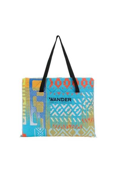 Wonder 2-in-1 Convertible Picnic Mat and Carry Bag, Waterproof Oxford Bottom, Multicolor, 200x150 cm