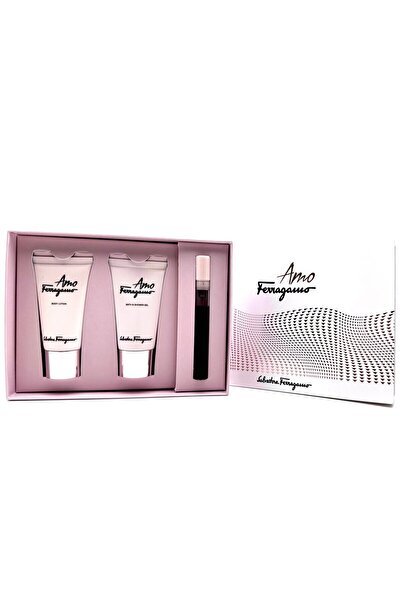Salvatore Ferragamo Amo Ferragamo For Women Mini Set Eau De Parfum 5ml + Bl 30ml + Bath & Sg 30ml