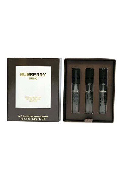 BURBERRY For Men 3 X 1.5ml (Hero Eau De Parfum + Hero Eau De Toilette + Hero Parfum) Vials Set