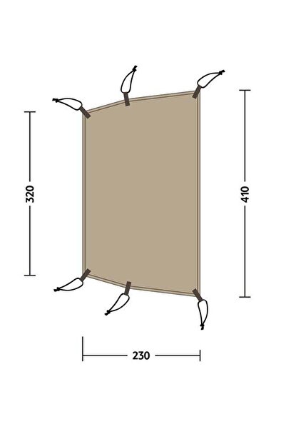 Naturehike حصيرة خيمة سحابية (مقاس كبير)
