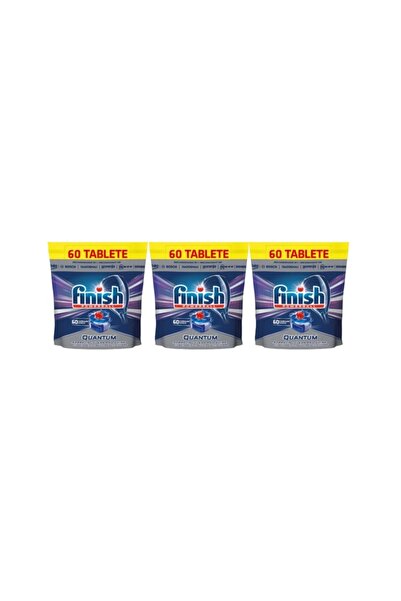 Finish Set 3 x Capsule detergent vază 60 buc Quantum Powerball All In 1