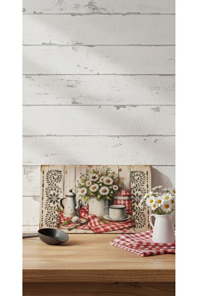 FAHA NATURAL El yapımı ahşap eskitme rustik duvar tezgah panosu