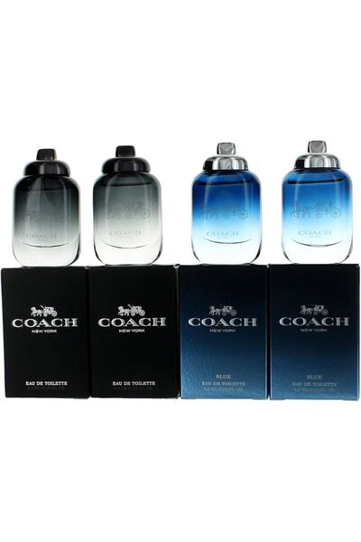 Coach For Men Mini Set Eau De Toilette 2 X 4.5ml + Blue Eau De Toilette 2 X 4...