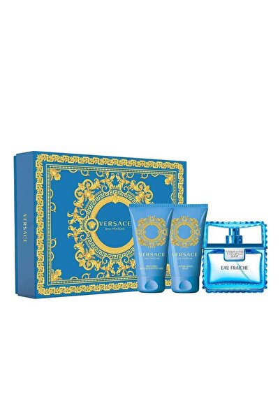 Versace Man Eau Fraiche For Men Set Eau De Toilette 50ml + Bath & Sg 50ml + Asb 50ml