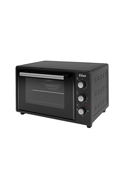 Zilan ZLN 8894 Electric Oven, 1800W, 35L, Double Glass, 250°C, 90min Timer, Black