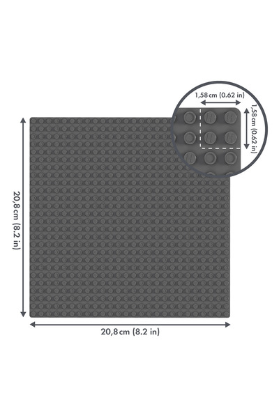 Hubelino Placa de baza pentru seturi constructie, Hubelino, Pi, 26x26 cm