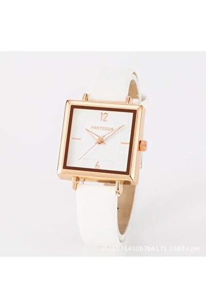 Produse.Top Ceas Dama Elegant Alb cadran patrat alb QUARTZ CDQZ139