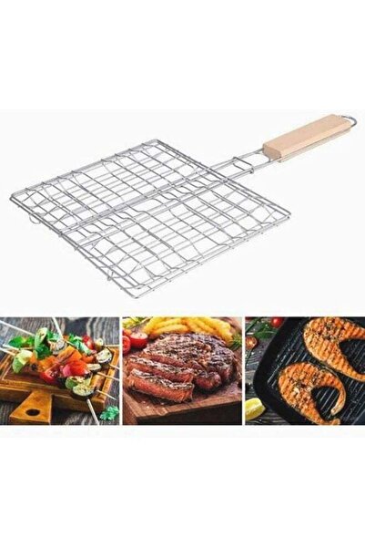 GO2CAMPS Grill with Wooden Handle – Size 05, Durable Outdoor Grilling Tool