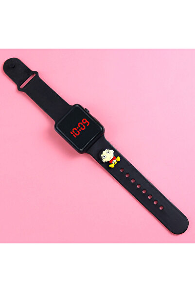 Produse.Top Ceas Copii negru cu cadran digital si bratara silicon reglabila Q...