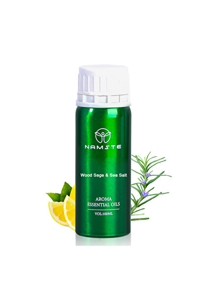 NAMSTE جهاز نشر الزيوت العطرية بدون ماء، برائحة المريمية الخشبية وملح البحر، ...