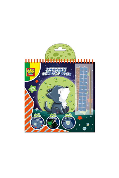 SES Creative Carte de colorat Glow in the dark 3 in 1