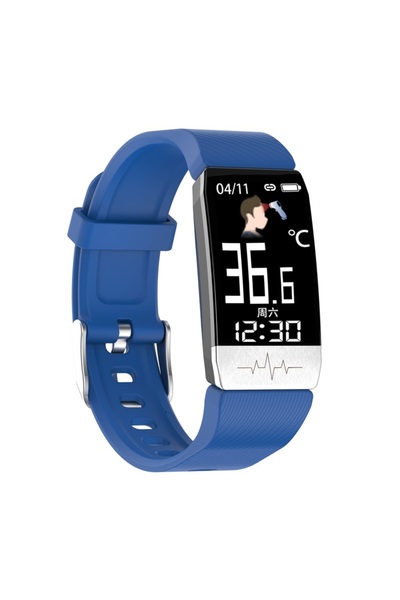 Produse.Top Ceas Smartwatch Touch Screen Albastru cu bluetooth/termometru Karen SWT1S