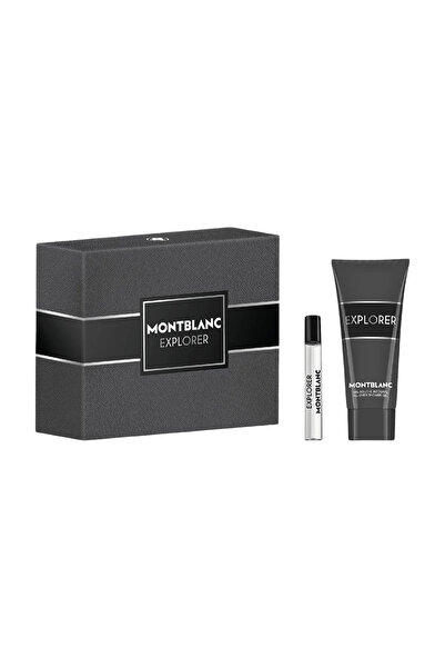Mont Blanc مجموعة إكسبلورر للرجال المصغرة: عطر 7.5 مل + جل استحمام 30 مل
