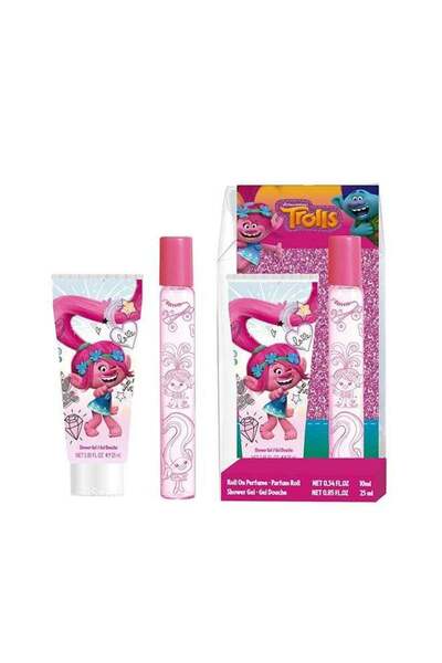 Air-Val Mini Set Trolls Roll-on Perfume 10ml + Sg 25ml