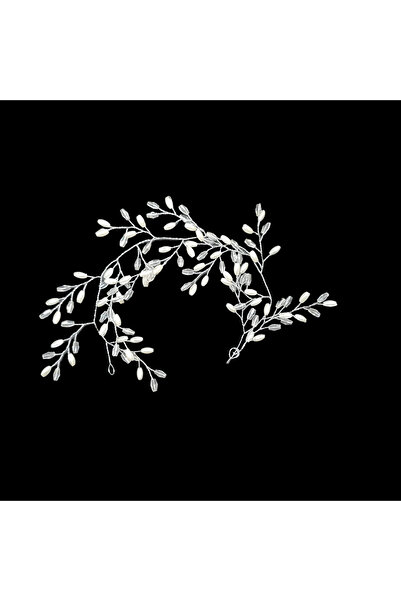 Produse.Top Bentita, coronita par mireasa decorata cu perle albe elemente translucide BPM05