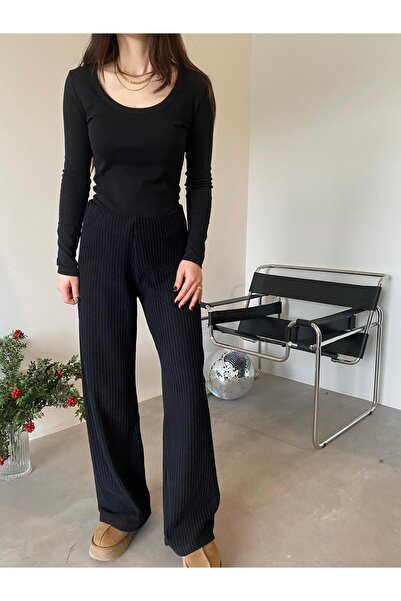 Bade Butik Black Velvet Corduroy Pants