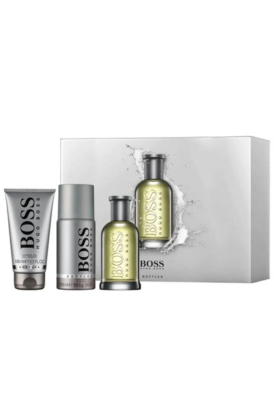 Hugo Boss مجموعة بوس بوتلد للرجال: ماء تواليت 100 مل + عطر 100 مل + مزيل عرق ...