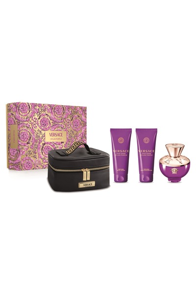 Versace Pour Femme Dylan Purple Set Eau De Parfum 100ml + Bl 100ml + Bath & Sg 100ml + Make Up Case