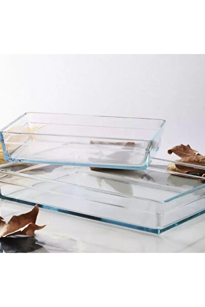 Paşabahçe Premium Dikdörtgen 2'li Borcam Fırın Tepsisi 159128