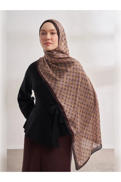 ARMANDA İTHAL VUAL MONOGRAM DESEN ŞAL