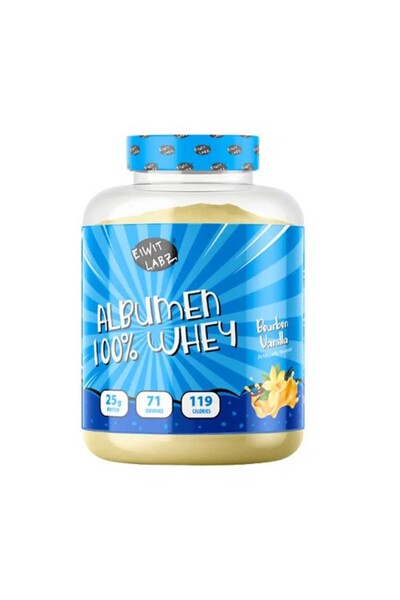 EIWIT LABZ ألبومين ١٠٠٪ مصل اللبن ٥ باوند بنكهة بوربون فانيليا