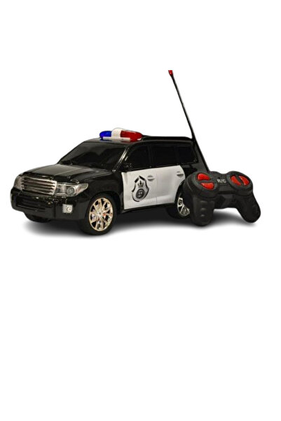 Toybox Toyota FJ Cruiser Toy Police RC Car With Lights And Siren For Kids