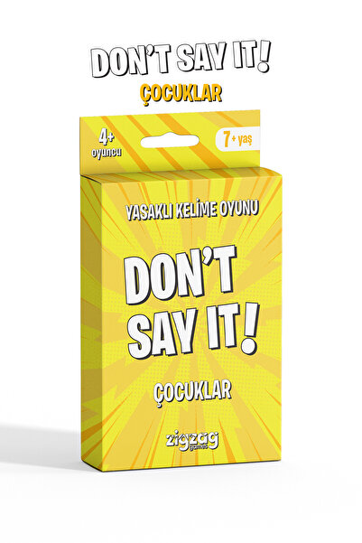 Zigzag Don't Say It! - Çocuklar | Yasaklı Kelime Oyunu