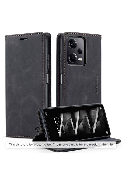 SKYDDAR INNOVATION Husă pentru Honor Magic8 Pro, Confy Cover, piele premium, portofel interior, set de autocolante, negru