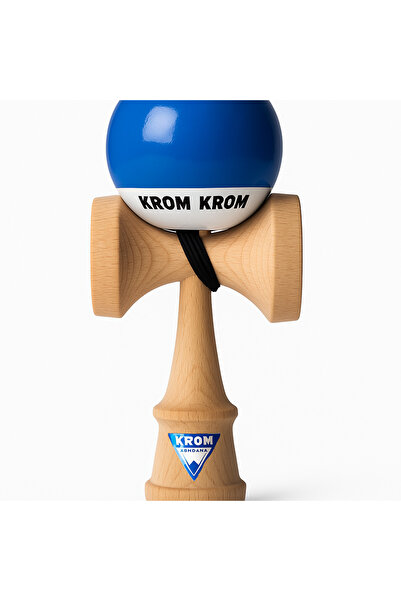 KROM Kendama with blue ball + gift replacement string