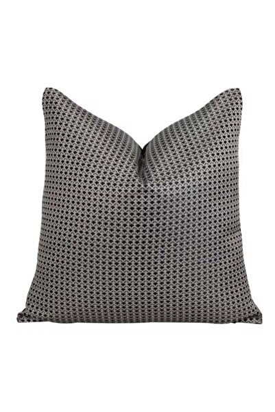 salat ghain Black patterned pillow cover