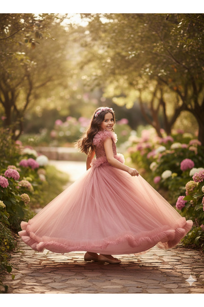 asyagiyimavm25 Asissa 💖 Prenses Zarafeti: Tül Detaylı Abiye Elbise 💖