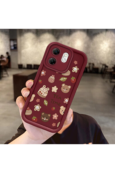 Hontinga حافظة هاتف من السيليكون الناعم متوافقة مع Infinix Hot 50i بأنماط لطي...