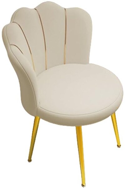 Arabest كرسي أنيق بتصميم عصري من منتصف القرن لغرفة المعيشة وغرفة النوم - كرسي مكياج مع مسند ظهر