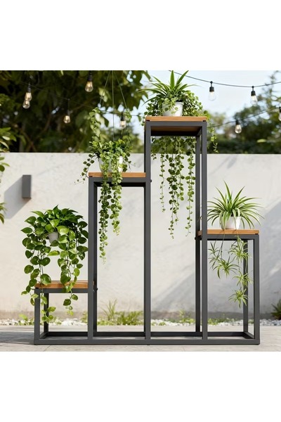 Retinaevim DEKORATİF MODERN ÇİÇEK STANDI