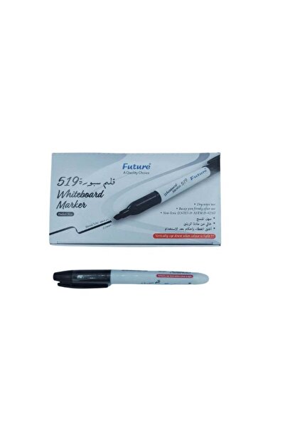 FUTURE أقلام سبورة بيضاء رقم 519، 3.5 مم، مجموعة من 12 قلمًا (12 قطعة) لون أسود