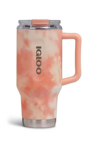 IGLOO كوب سفر قابل للطي سعة 32 أونصة - مشمشي