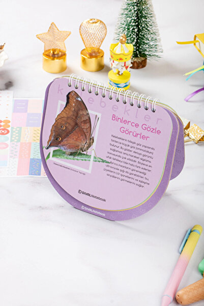 DİVAL 2026 Kelebekli Hacıyatmaz Masa Takvimi - Butterfly Serisi