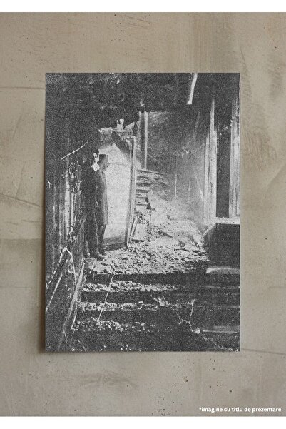 VreauPoster Poster A4 Fire Sveasalen Stockholm 1899, Ruins Architecture, Hist...