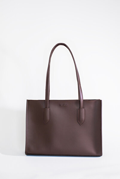 Yerli Kadın Acı Kahve Trend Çanta,Uzun saplı Çanta,Saplı Omuz Çantası Çanta E...