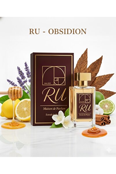 Ru Maison de Parfum ​RU Obsidion Erkek Parfümü Kalıcı Extrait de Parfum Luxur...