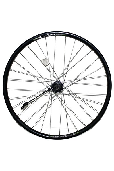 BikeForce Roată spate 29x1.75, jantă dublă, Disc, 36H, rulmenți butuc, QR, negru