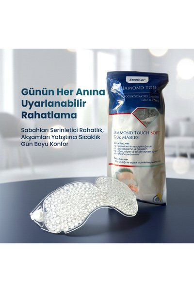 StopEver Diamond Touch Soğutucu Göz Maskesi – Soğuk & Sıcak Terapili Maske