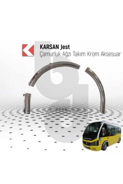 BODYKİT DİZAYN PEUGEOUT KARSAN J9 J9+ JEST UYUMLU PASLANMAZ ÇAMURLUK DODİK SETİ