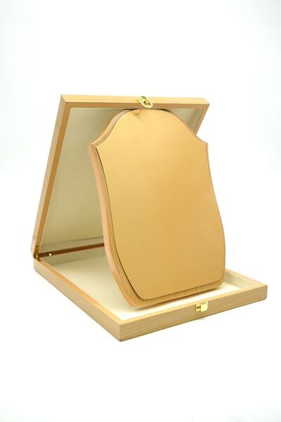 REX درع تكريم فاخر مقاس M مع صندوق خشبي و لوحة نحاسية للطباعة 69729