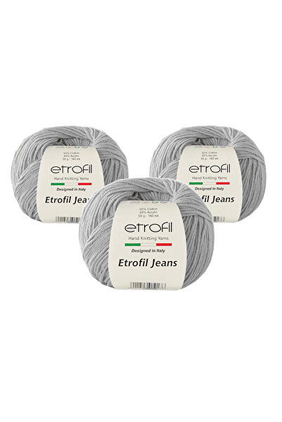 Etrofil خيط جينز أميجورومي للحياكة اليدوية 50 جرام. 3 قطع 068
