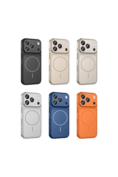 İphone 16 Pro uyumlu ( İphone 17 Pro görünümlü) Magsafe özellikli sert REA kılıf