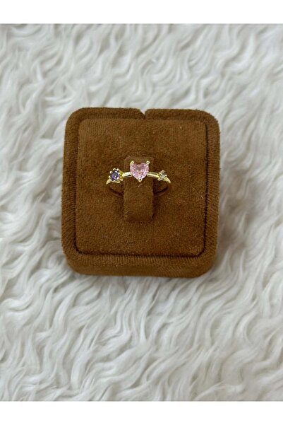 BY YASİN TOPÇU ✨   خاتم لامع بتفاصيل قلب باللون الوردي والأرجواني ✨